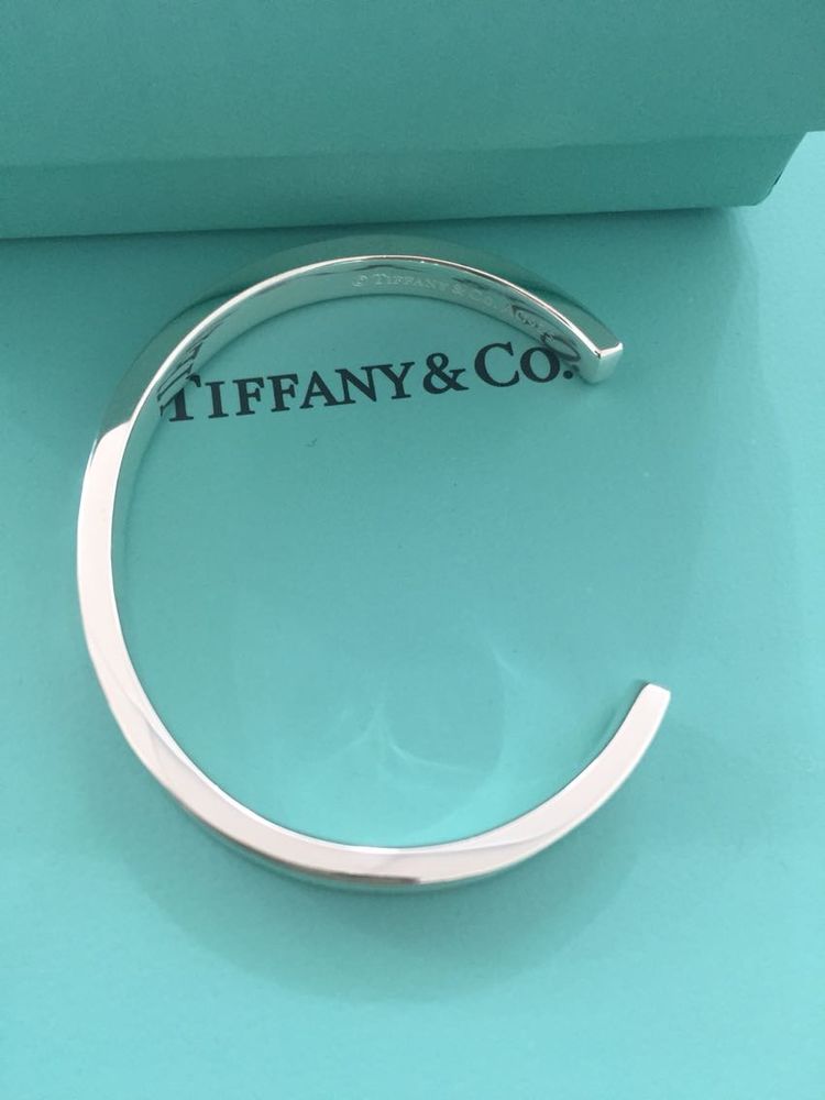 tiffany经典1837款925纯银窄版开口手镯银色grp02408