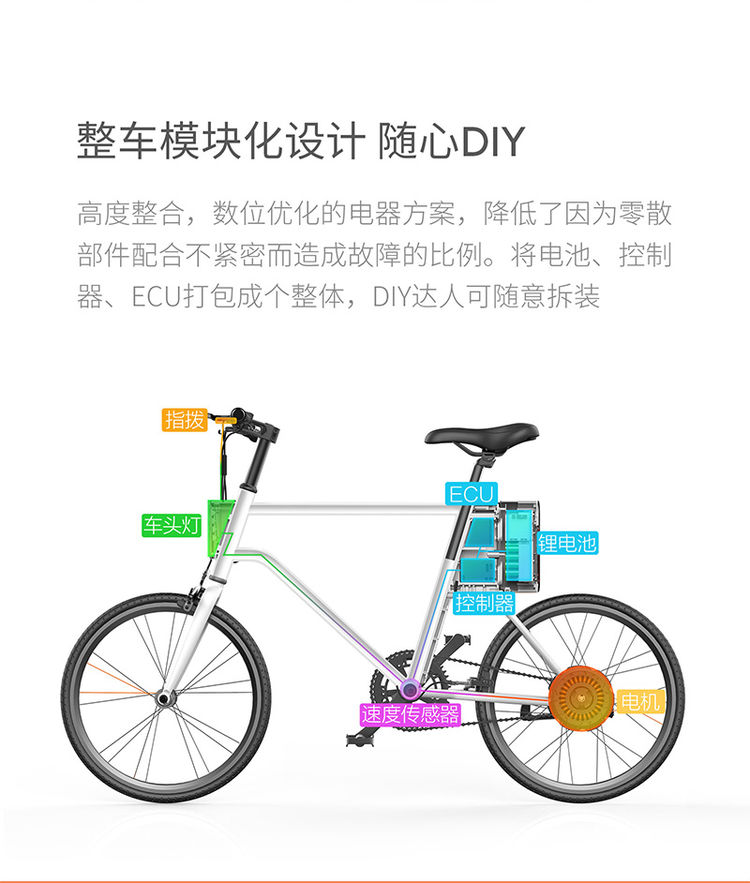 云马c1电动自行车 锂电池助力自行车两轮代步电瓶车电动车