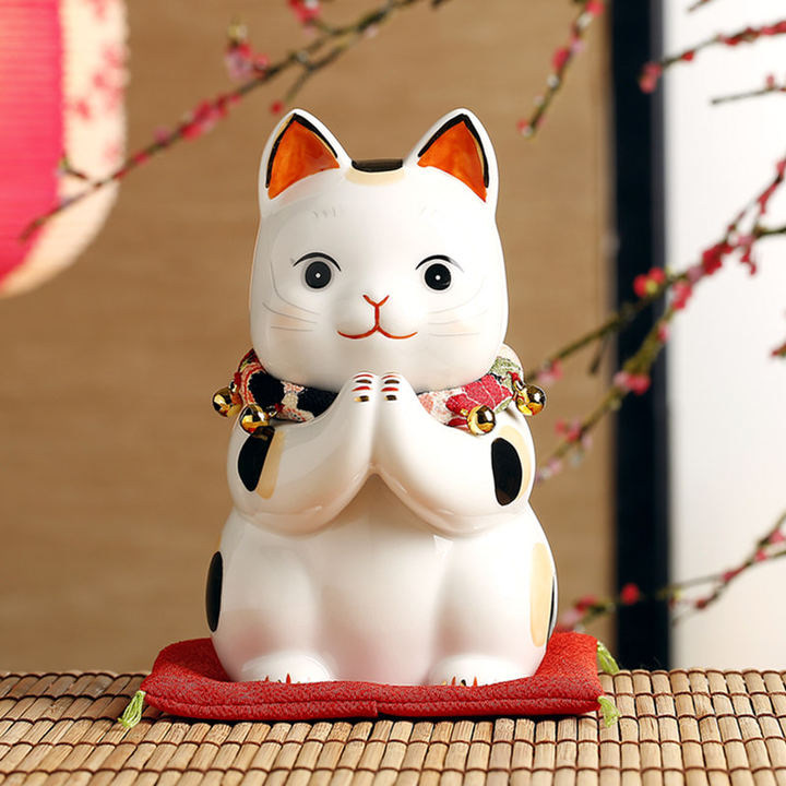 日本药师窑祈愿招财猫,祈福还愿非常灵.
