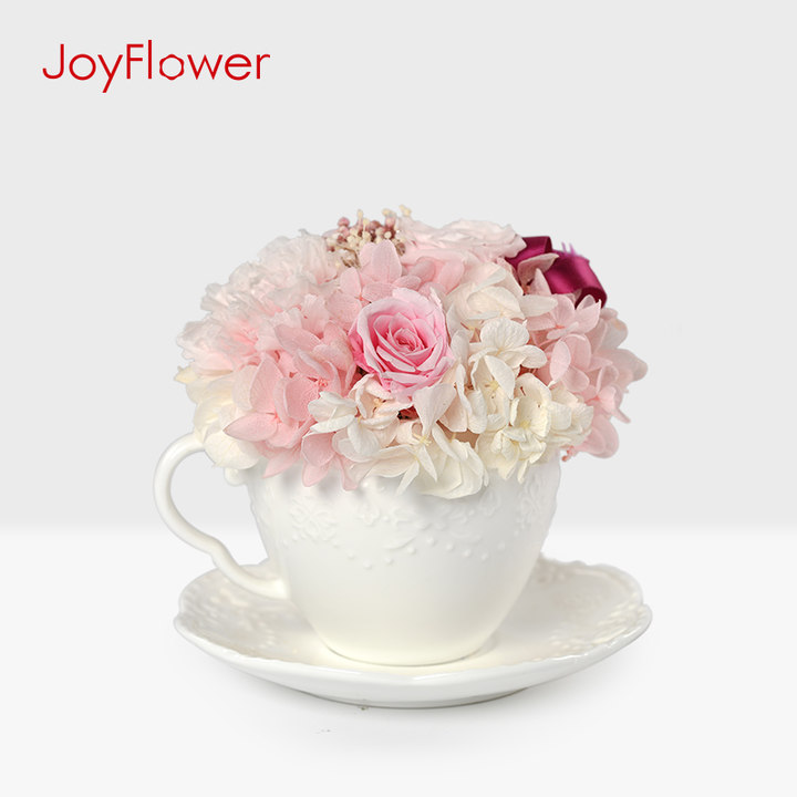 joyflower母亲节永生花杯花礼盒