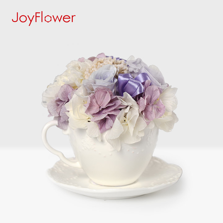 joyflower母亲节永生花杯花礼盒