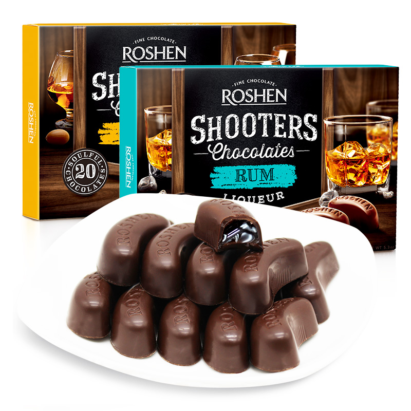 roshen/如胜酒心巧克力礼盒2盒装300g