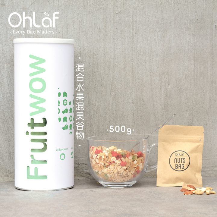 Ohlaf JAR FruitWow 综合水果口味混果谷物早餐