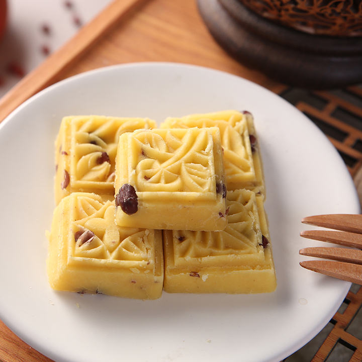 祥禾饽饽铺传统绿豆冰糕 手工制作抹茶红豆 清凉下午茶点190g*2盒抹茶/红豆各一盒
