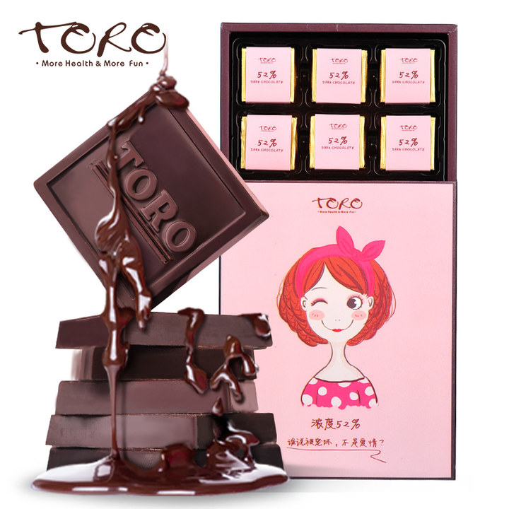 TORO 可可小姐系列巧克力 黑 纯可可脂 手工 零食品