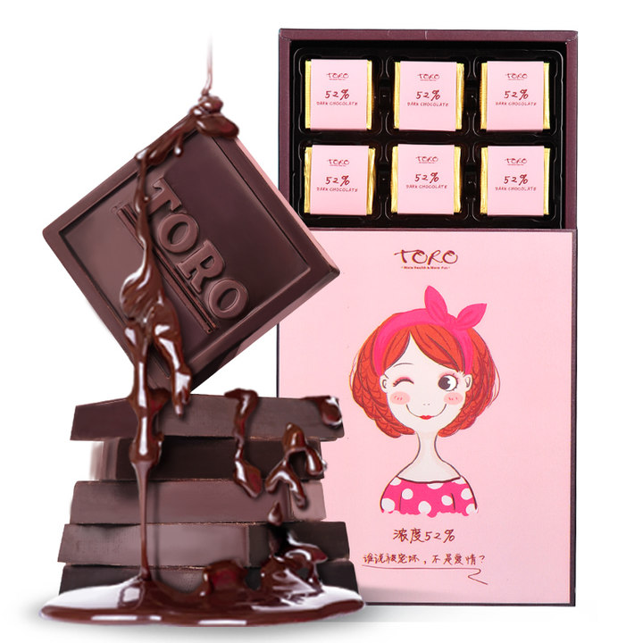 TORO 可可小姐系列巧克力 黑 纯可可脂 手工 零食品