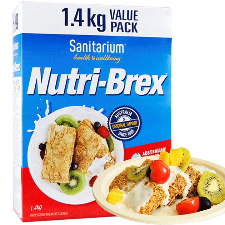 澳洲新康利nutri-brex欣善怡全谷物1.4kg weet-bix燕麦片即食早餐