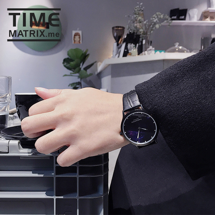 【丹麦设计师 精钢打造】 Time Matrix 繁星萤火夜光男女石英手表