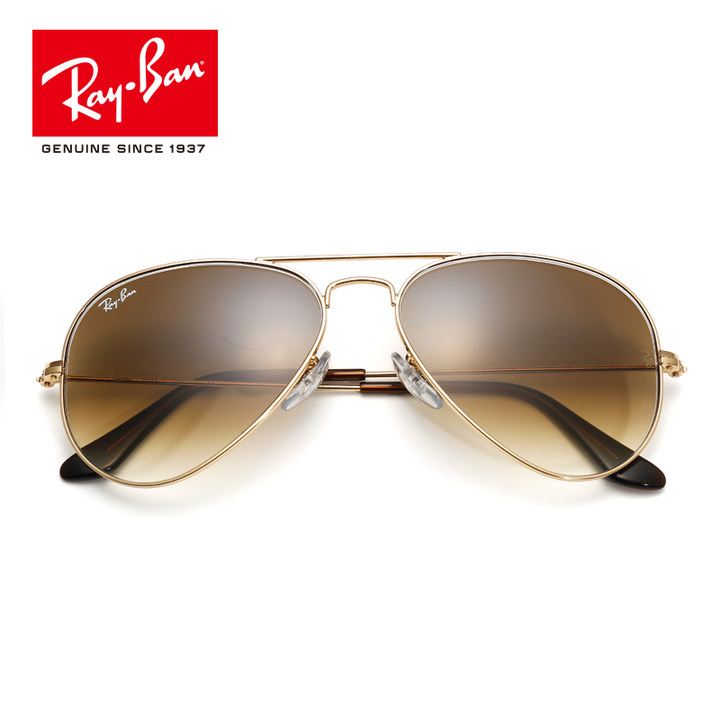 RayBan雷朋太阳眼镜男女款蛤蟆镜个性简约优雅渐变色0RB3025