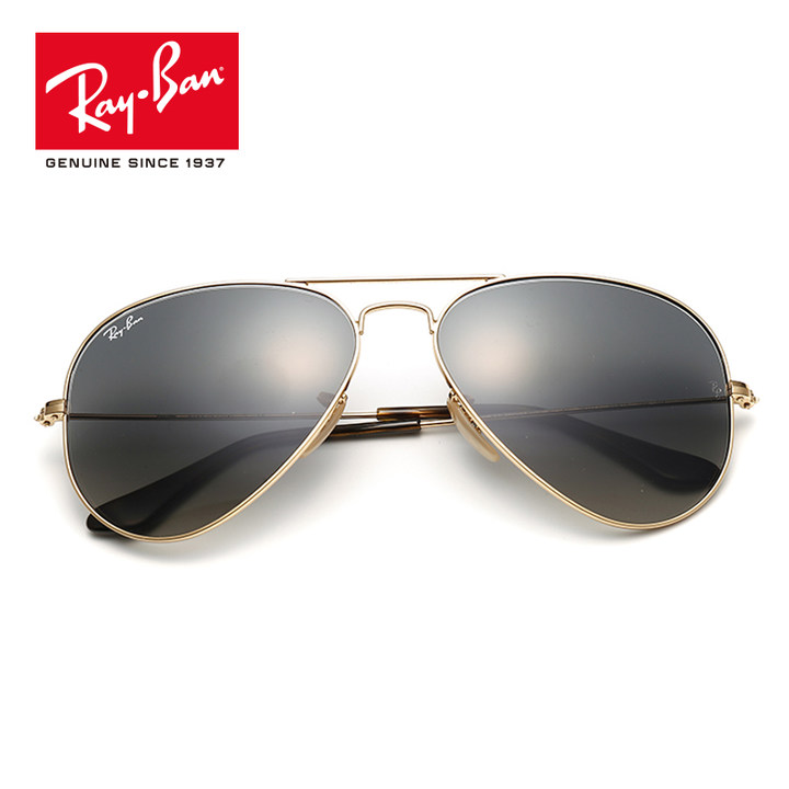 RayBan雷朋太阳眼镜男女款蛤蟆镜个性简约优雅渐变色0RB3025