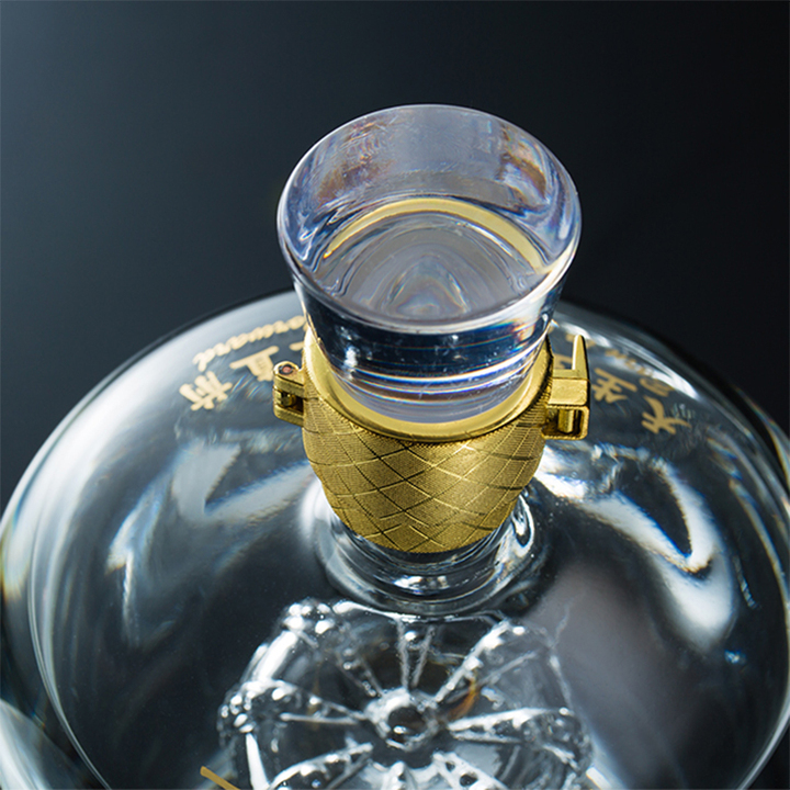 一杯情长纯粮食原浆清香型52度高度白酒中秋送月饼模具1.3L装