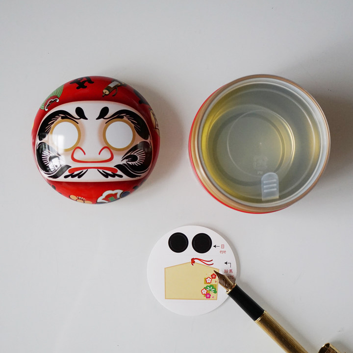 TEAONE 许愿达摩礼盒 日本达摩茶叶罐+枣香红茶
