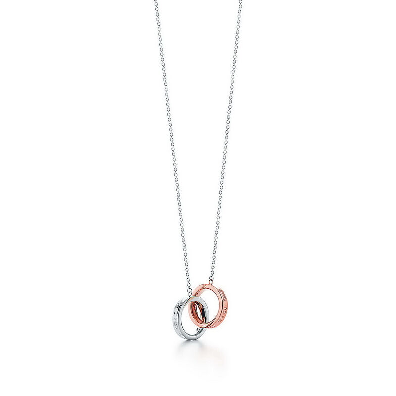 蒂芙尼(Tiffany & Co.)1837系列经典双环扣吊坠项链 情人生日礼物 锁骨链 双环系列35672095
