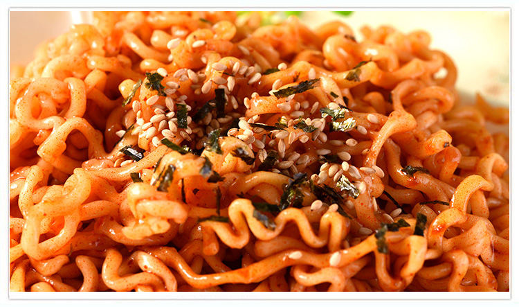 韩国进口三养超辣火鸡面桶装拌面105g*5