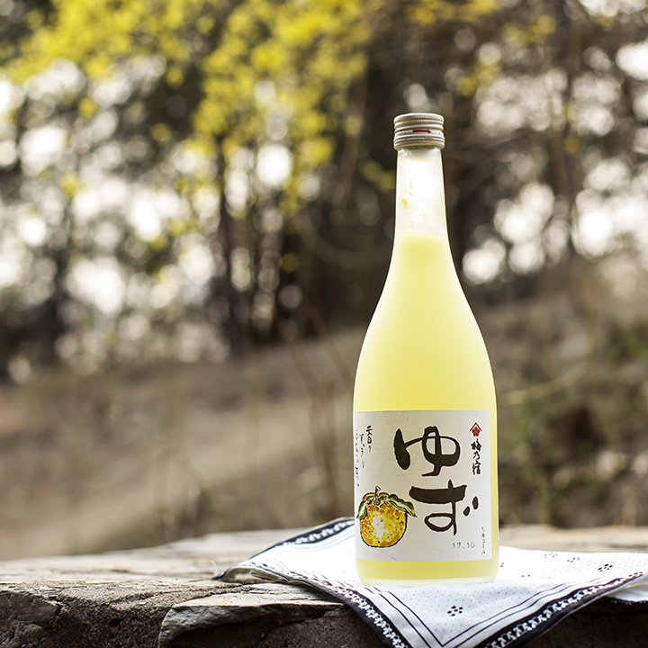 日本奈良梅乃宿柚子果肉酒720ml