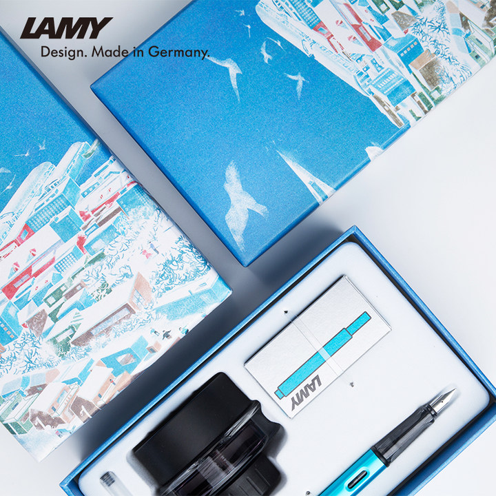 lamy凌美恒星系列钢笔太平洋蓝礼盒