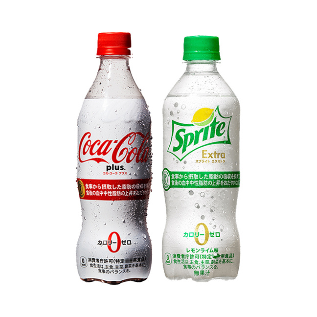 日本可口可乐Plus零脂可乐+零脂雪碧Sprite extra(2瓶装)