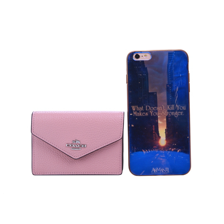 COACH 纯皮女士卡包 55749SVPK