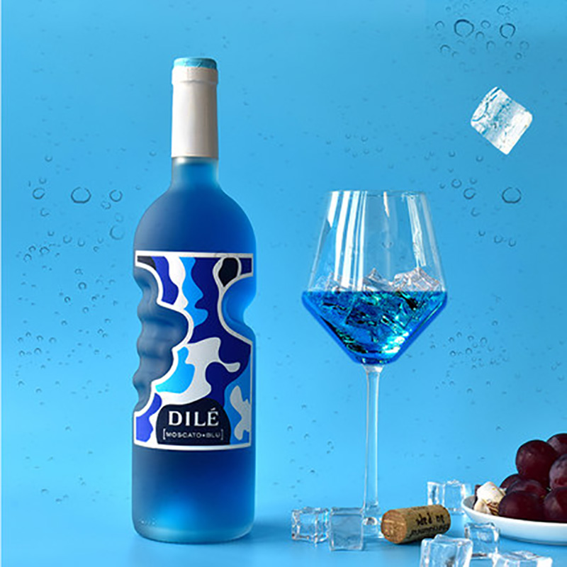 意大利DILE天使之手蓝精灵蓝色莫斯卡托起泡酒750ml
