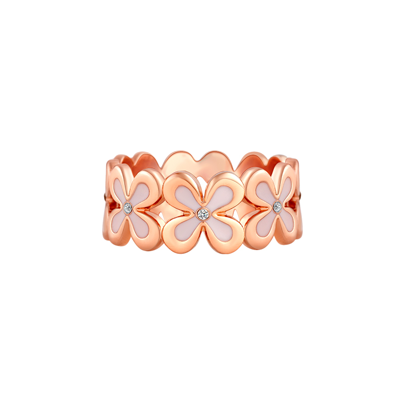 U Jewelry优集 中秋桂花锦上添花镂空戒指