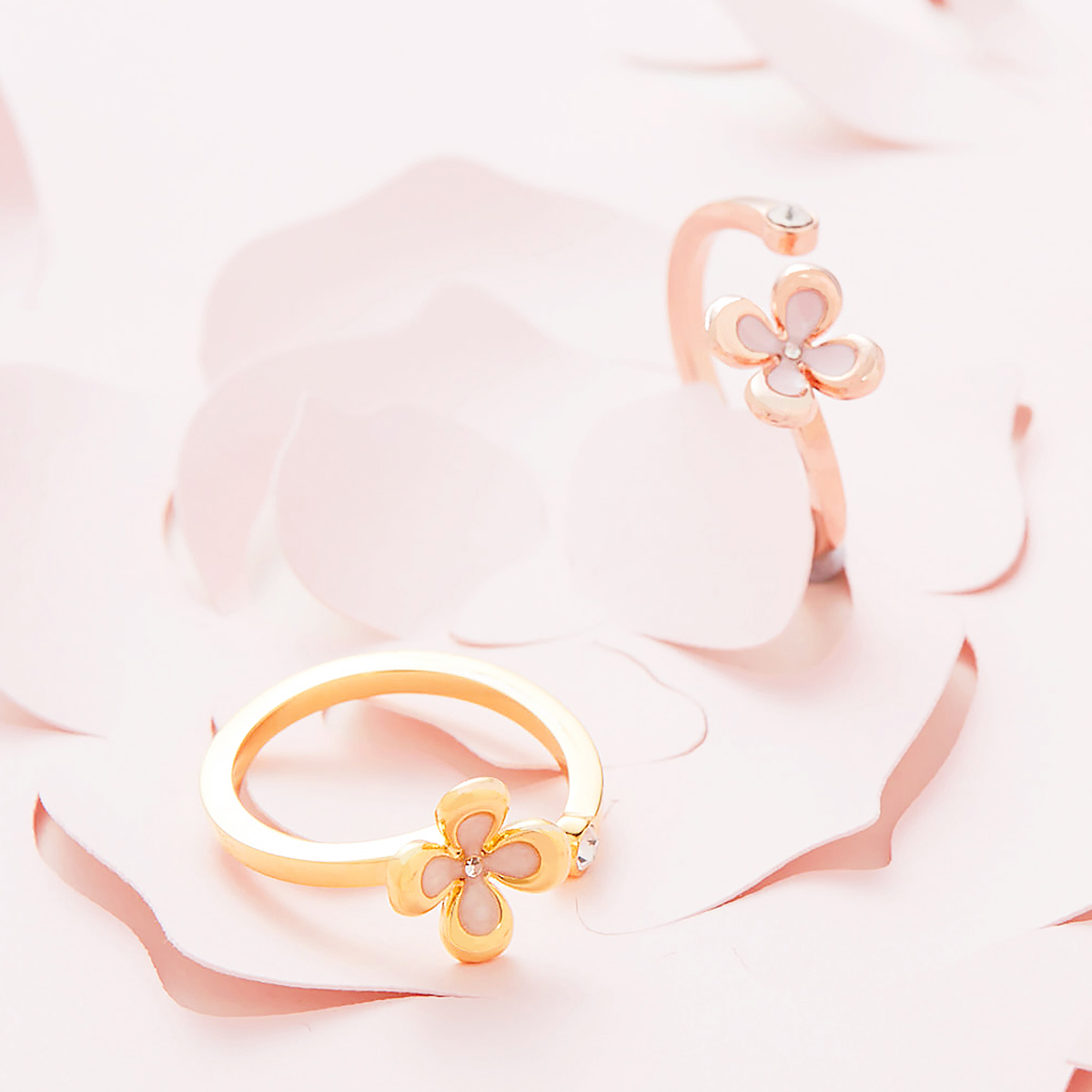 U Jewelry/优集中秋系列桂花镶钻戒指