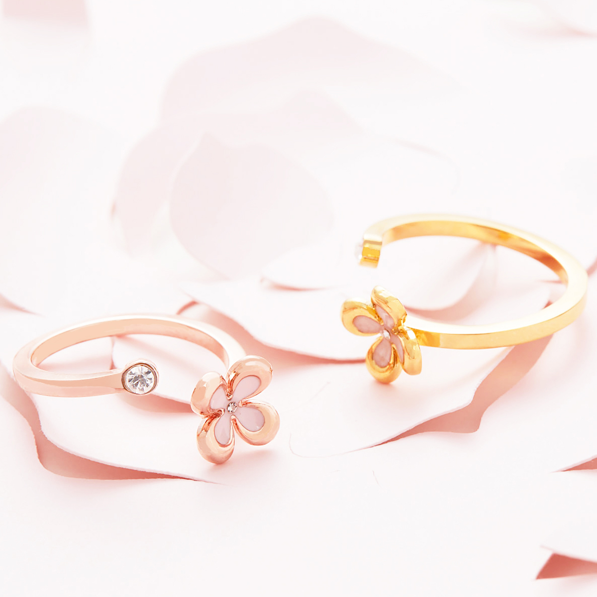 U Jewelry/优集中秋系列桂花镶钻戒指