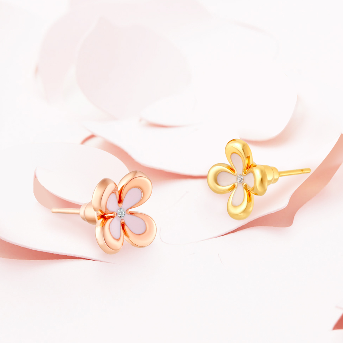UJewelry优集 中秋桂花组合耳饰