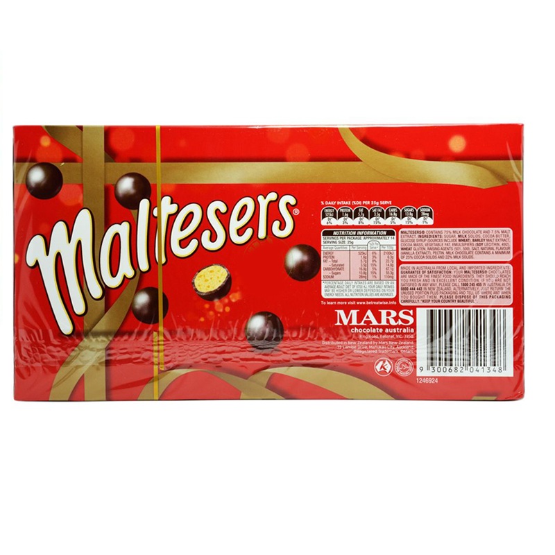 澳洲Maltesers麦提莎 麦丽素巧克力豆360/盒