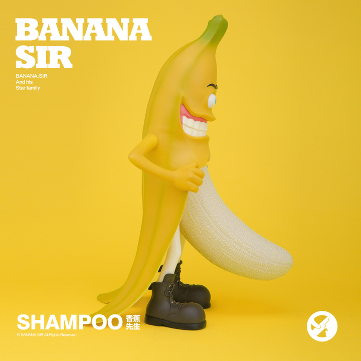 Banana.Sir香蕉先生邪恶的香蕉手办模型摆件洗发水洗发露300ml