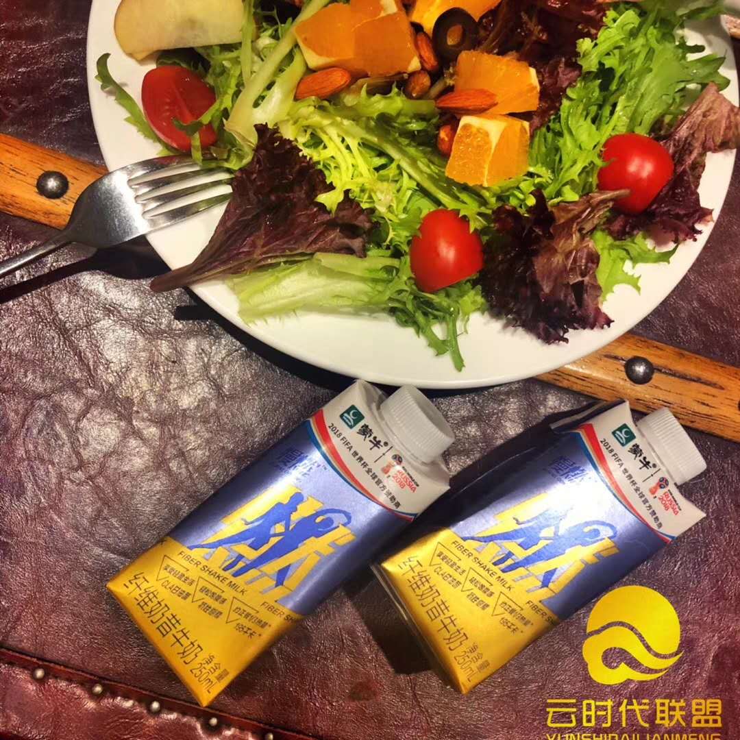 蒙牛慢燃纤维奶昔牛奶营养饱腹代餐250ML*20瓶(共2提)