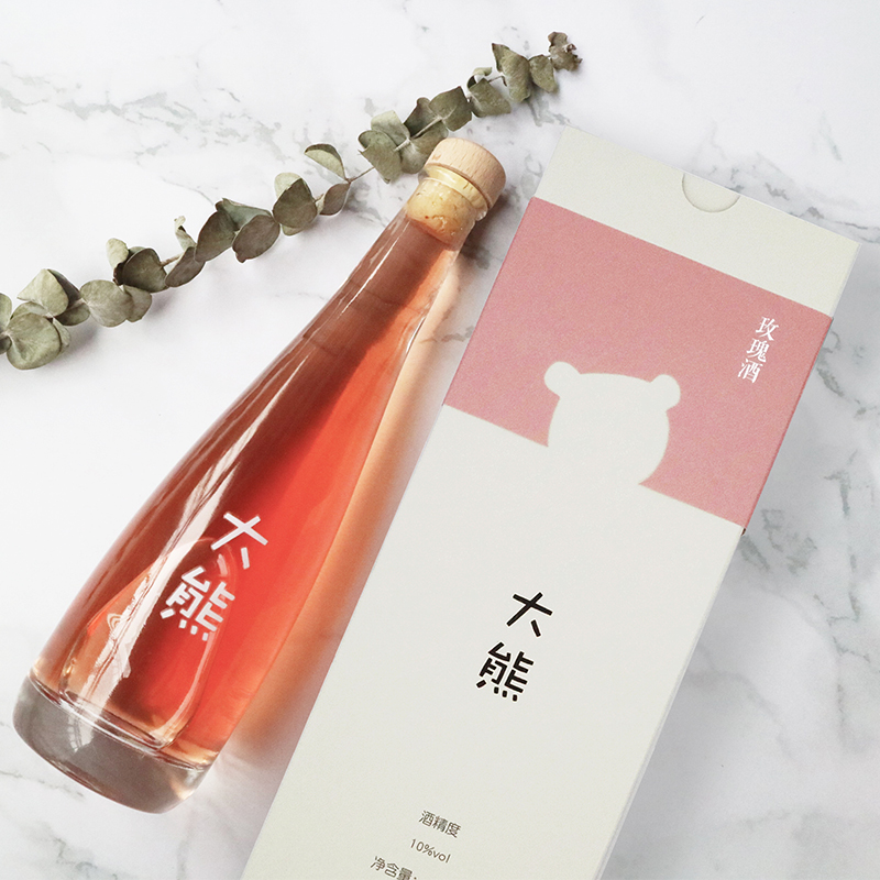 【限时买1送1】【所以的酒都不如你】大熊玫瑰酒高颜值花果酒 礼物酒生日酒表白酒 10度