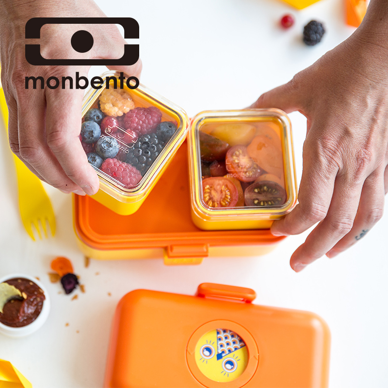 法国Monbento饭盒儿童零食盒日式便当盒学生分格餐盒可爱饭盒
