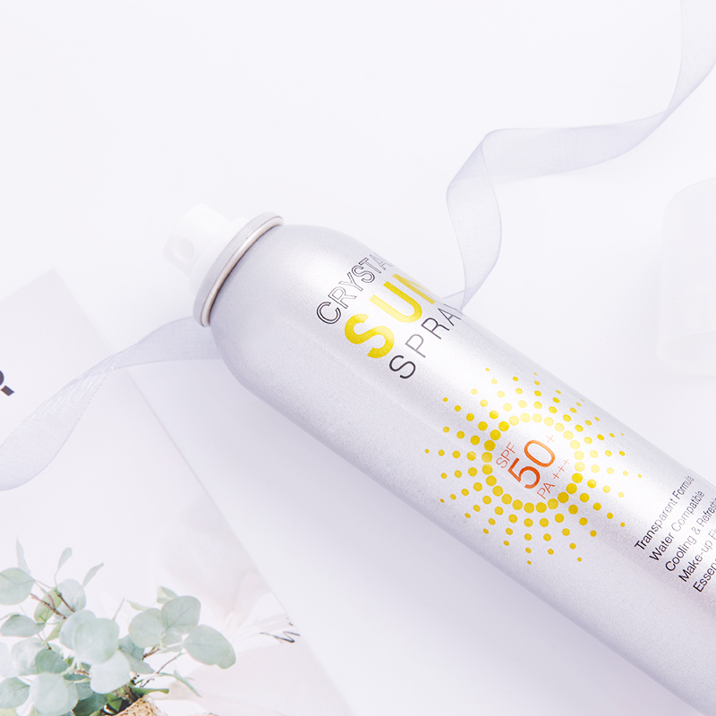 2瓶 韩国RECIPE水晶防晒喷雾全身防紫外线SPF50防晒霜女户外防水
