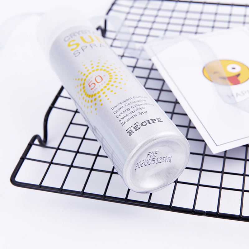 2瓶 韩国RECIPE水晶防晒喷雾全身防紫外线SPF50防晒霜女户外防水