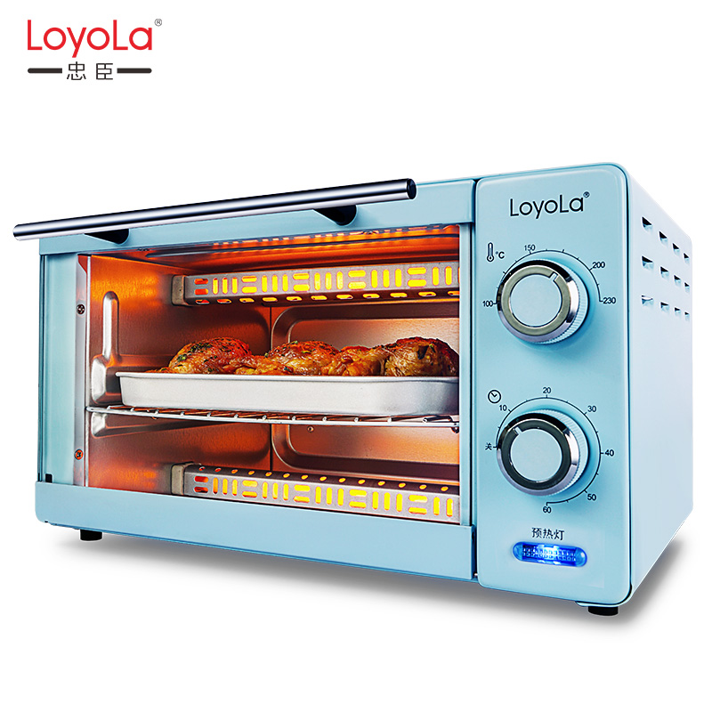 loyola/忠臣 lo-11l烤箱家用 迷你 多功能电烤箱 烘焙蛋糕小烤箱