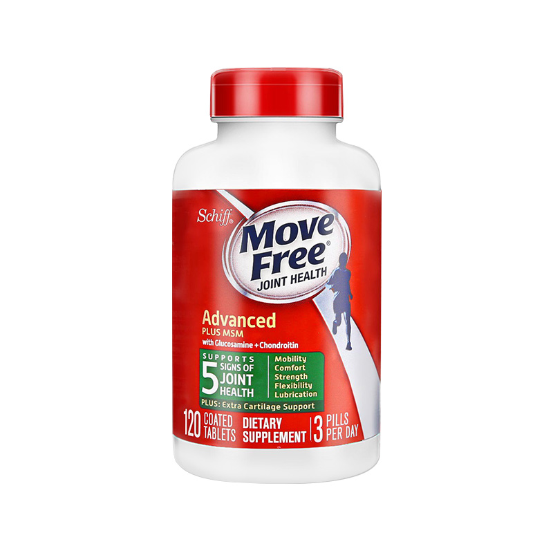 美国原装进口Schiff MoveFree硫酸氨糖维骨力软骨素MSM绿瓶120粒