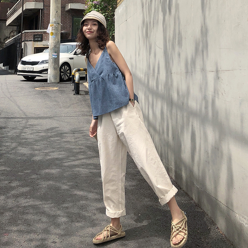 FFAN泛泛 吊带小清新连衣裙女夏2018新款闺蜜装长裙子 两色入