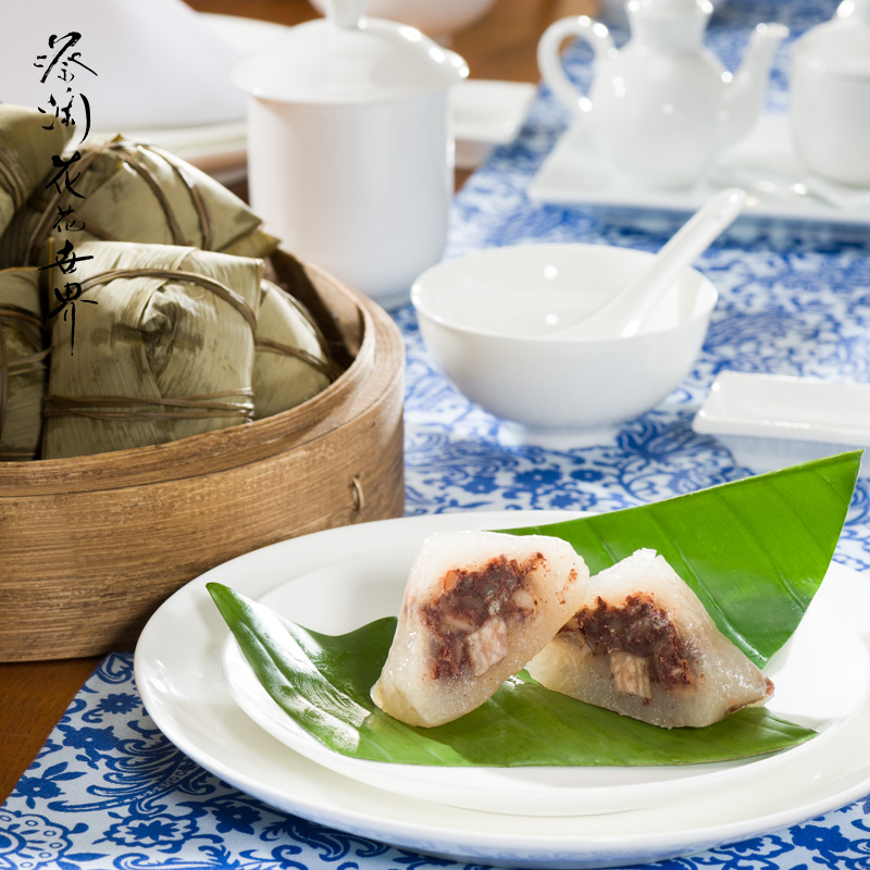 蔡澜花花世界抱抱西米水晶粽 广东道滘手工粽子裹蒸棕端午节礼品