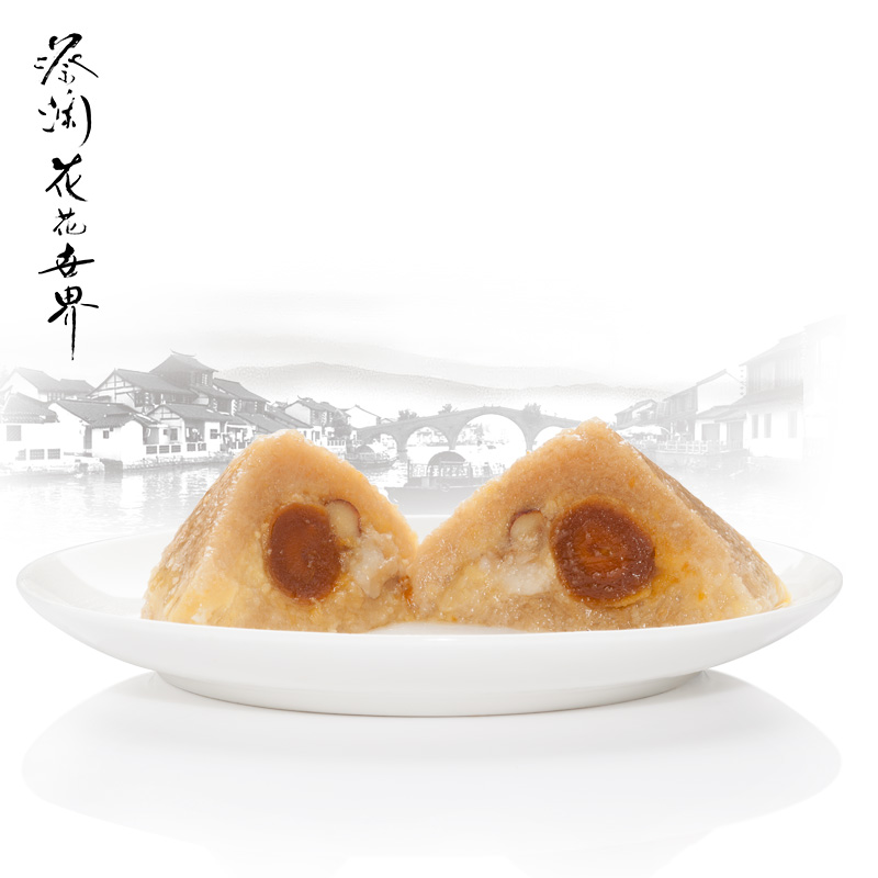 蔡澜花花世界 抱抱粽子肉粽子蛋黄肉粽鲜肉粽大肉粽蛋黄粽裹蒸粽