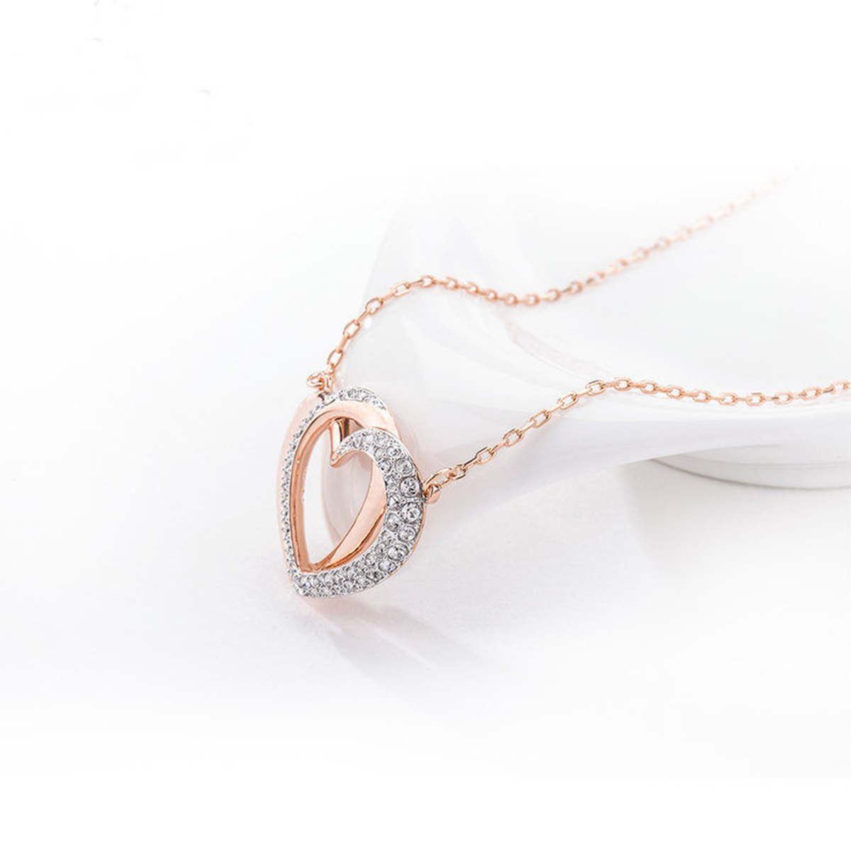 SWAROVSKI 施华洛世奇心心相印 永恒不变的爱项链5194826
