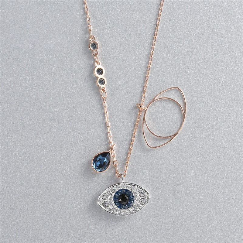 SWAROVSKI 施华洛世奇 Duo Evil Eye恶魔之眼项链 5172560