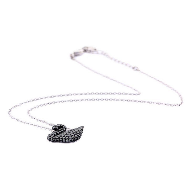 SWAROVSKI 施华洛世奇 Iconic Swan 黑天鹅项链 5347329
