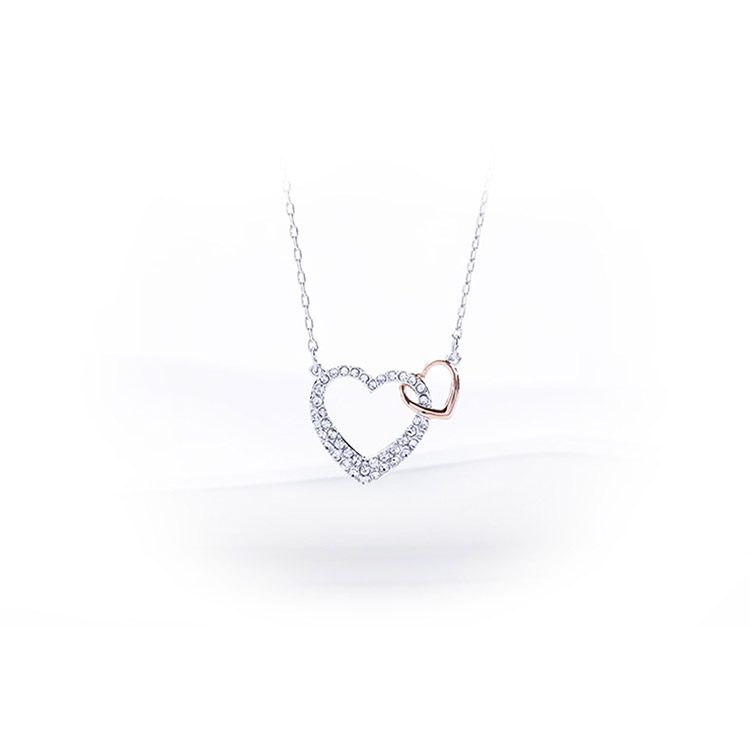 SWAROVSKI 施华洛世奇 女友礼物 心心相印项链 5156815