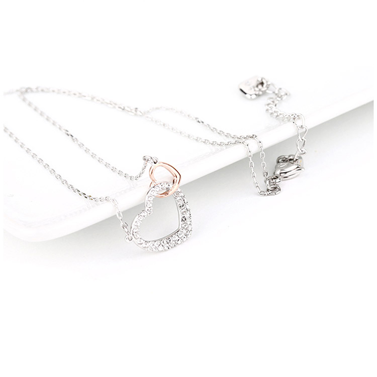 SWAROVSKI 施华洛世奇 女友礼物 心心相印项链 5156815