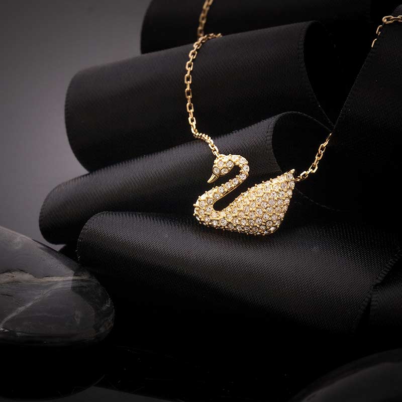 SWAROVSKI施华洛世奇 经典金天鹅Swan系列 女士项链5063921