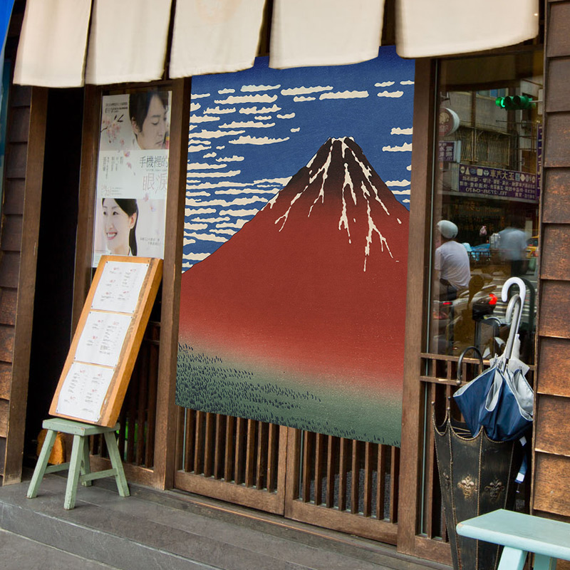 日式浮世绘暖帘