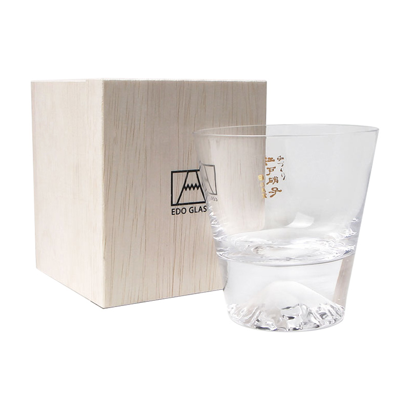 日本江户硝子富士山玻璃杯