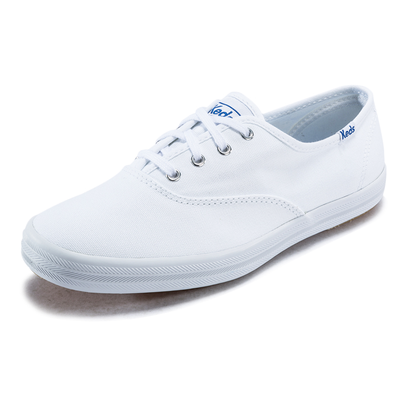Keds旗舰店郑秀晶同款夏季帆布鞋小白鞋休闲女鞋布鞋单鞋WF34000