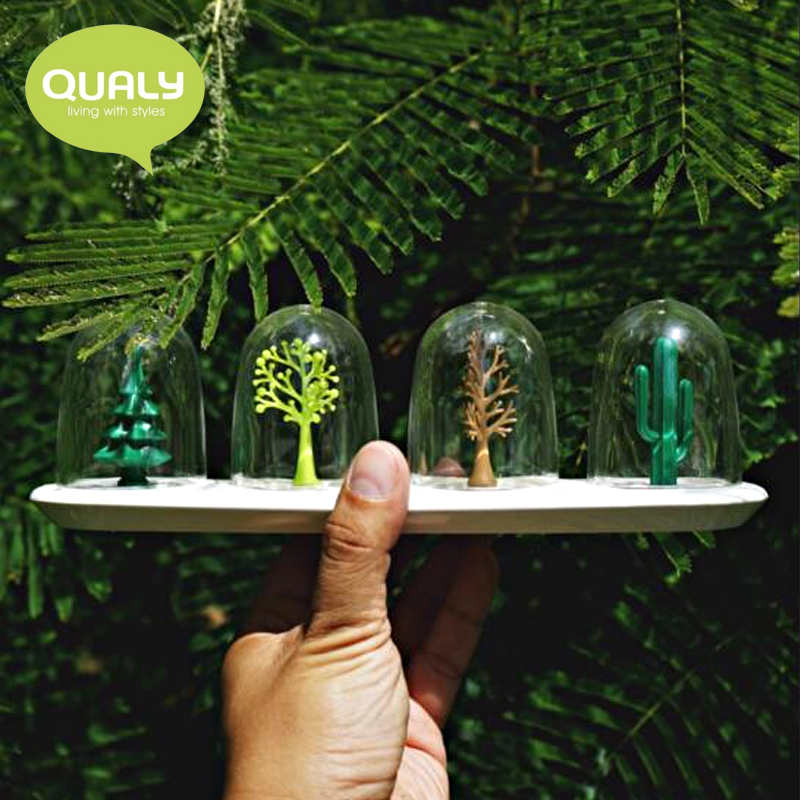厨房的童话:泰国进口Qualy 创意餐桌调料瓶盒