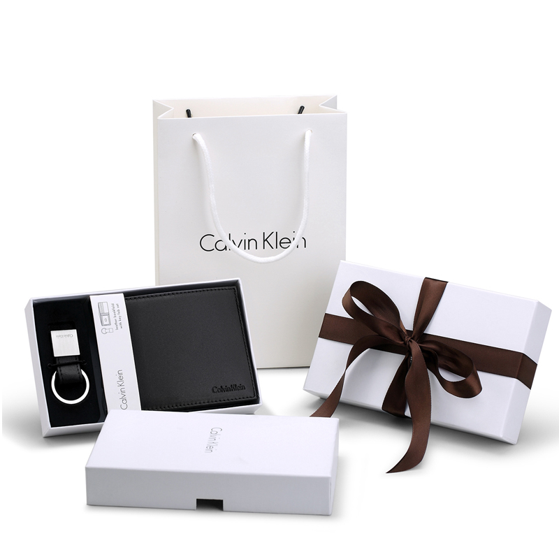 Calvin Klein 短款牛皮钱包礼盒